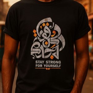 Calligraphy T-Shirt – Arabic & Urdu Design D3